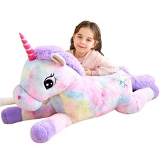 Giant Unicorn Stuffed Animal Plush Toy,Large Cute Jumbo Soft Toys,Huge Big Si...