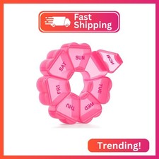 Large Weekly Pill Organizer, Pill Box 7 Day, KAPENS Daily Vitamin Case Large Cap