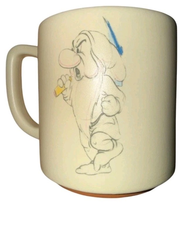 Disney Grumpy Sketchbook  Stoneware Coffee Mug “Not Digging It”  14oz
