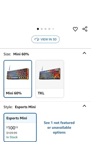 SteelSeries Apex 9 Mini Mechanical Gaming Keyboard - US English - Picture 2 of 3