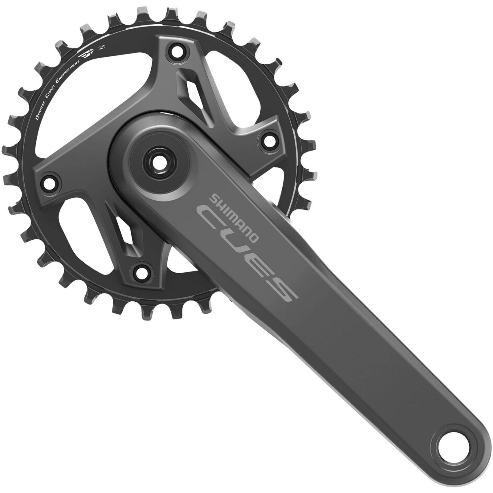 Shimano CUES FC-U6000-1 CUES 2 piece design chainset, for 9/10/11-speed, 55mm C/