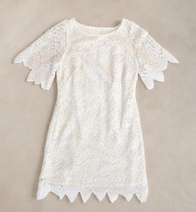 ebay white lace dress Elegant White Wedding Dresses Bohemian Lace Bell Sleeves Lace Up Bridal Gowns