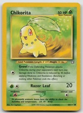 Pokemon Card Chikorita (54) Common Neo Genesis 054/111