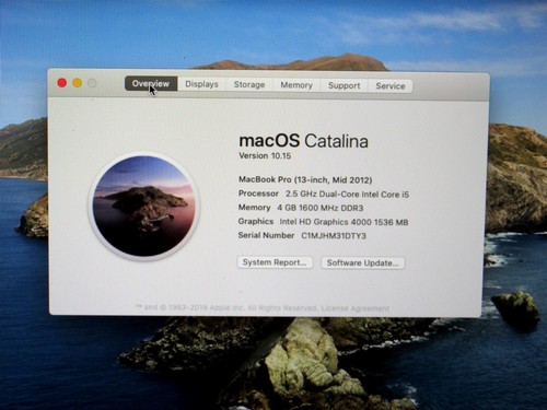 13" MacBook Pro 9,2 (A1278 EMC 2554) i5-3210M@2.5Ghz 4GB/500GB OS15 NO A/C - Bild 3 von 21
