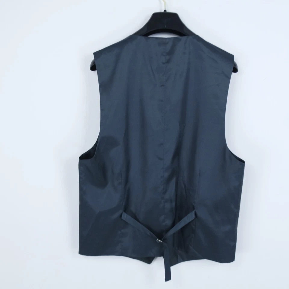 Mens Waistcoat Large Size US 42 Grey Formal Wedding Dress Vest - Image 3 of 4