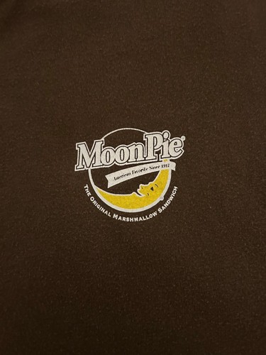 Moonpie Marshmallow Sandwich Camiseta Para Hombre Marrón Grande Gráfico Golpeado Trasero Talla XL - Imagen 10 de 12