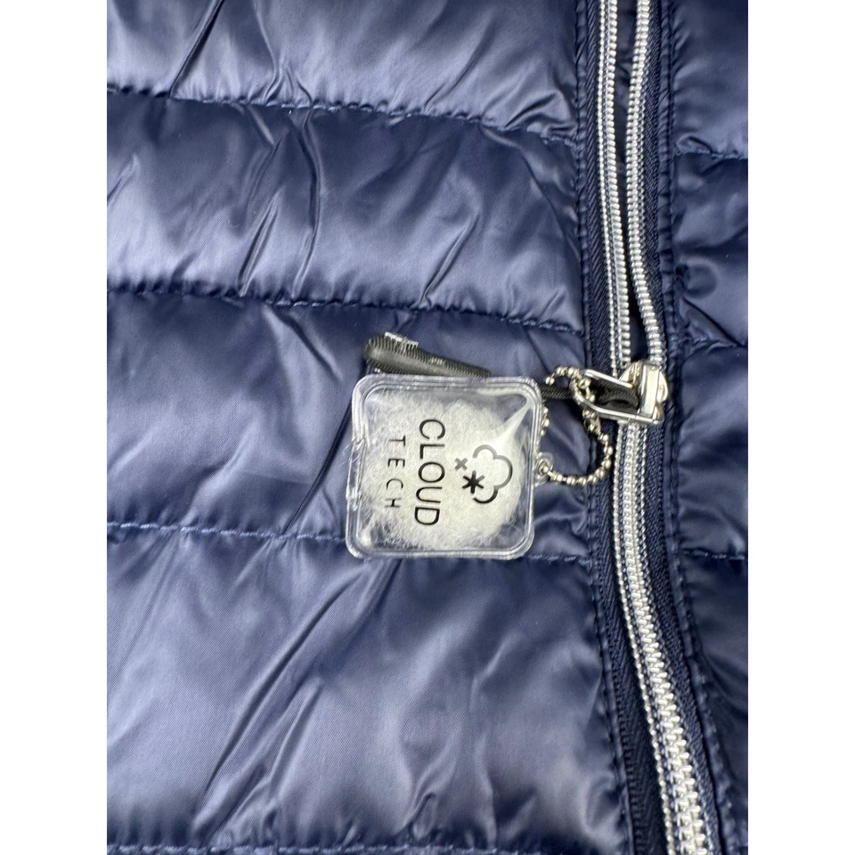 Chaqueta acolchada BIGCHILL Freestyle azul marino Light Cloud Tech cremallera completa para mujer L Foto 3 de 4