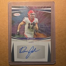 SAGE 2025 Sage High Series Autographs Dan Jackson Georgia Bulldogs #A-DJ3