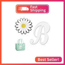 Hroatpk 2pcs Charms for Bogg Bag, Letter Charms Decorative Alphabet Lettering Ac