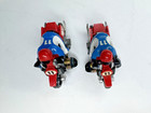 Lot of 2 Slot Car Racing Motorcycles No. 11 Red/Blue/White Used vintage TYCO — photo 5