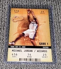 Fleer Authentix Michael Jordan #72 Game 1 Washington Wizards Basketball Card