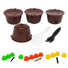 4x Capsule Riutilizzabili Capsule Caffè Ricaricabili Cialde per DolceGusto