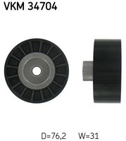 SKF VKM 34704 Umlenk-/FüHrungsrolle, Keilrippenriemen Oben FüR Ford