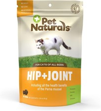 Pet Naturals Hip and Joint Support Supplement for Cats, 30 30 Chews, Cats