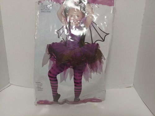 Batarina Toddler Halloween Costume Size Small 24 Months To 2T New In Bag - Picture 2 of 16
