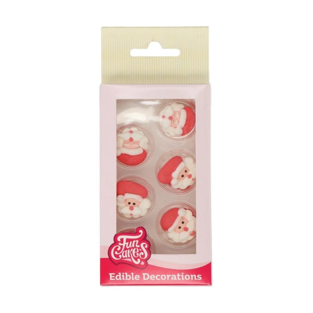 Santa Claus Sugar Decorations Set Of 12