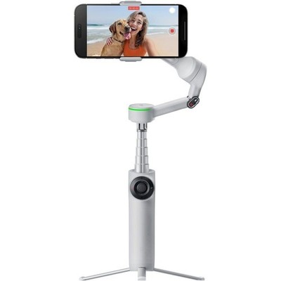 Insta360 Flow 2 Pro 3-Axis AI-Powered Gimbal Creator Bundle - Stone Gray, Base