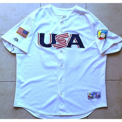 【WBC シャツ】Majestic 侍ジャパン 2009 バッティングジャージ RODRIGUEZ WBC 2006 USA Majestic jersey 2XL World Baseball Classic