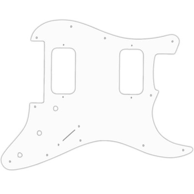 US PICKGUARD für FENDER  MEXICO BLACKTOP FLOYD ROSE STRATOCASTER  3Ply WHITE WBW