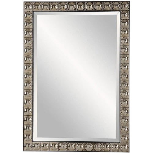 Uttermost 09944 Silvio Wall Mirror Antiqued Silver-Champagne and Black - Picture 1 of 6
