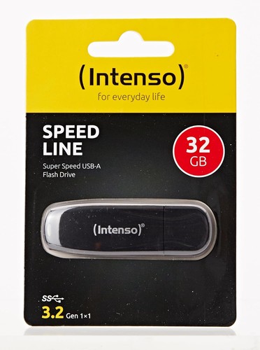 Intenso Speed Line - Flash Drive 32 GB - USB 3.2 Gen 1x1, Black - Picture 8 of 10