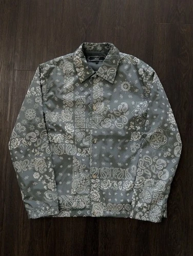Kith Flocked Deconstructed Paisley Coaches Jacket Court Green SIZE Small - product listing photo