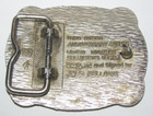 Vintage NFR 1985 Hesston Belt Buckle Calf Roper Cowboy National Finals Rodeo — photo 2