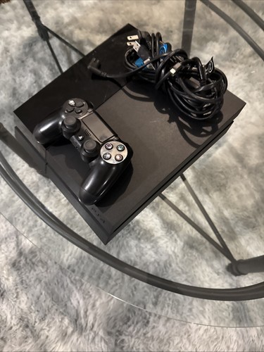 Sony PlayStation 4 (500 GB) Home Console - Black W/ Controller Cables - Picture 5 of 14