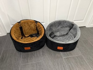 3 Dog car seats; 1 Large 2 Small