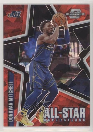 2020-21 Panini Contenders Optic Red Cracked Ice Prizm Donovan Mitchell #11 0o6v