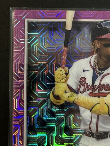 2025 Bowman - Chrome Mega Box Pink Refractor - Ronald Acuna Jr. #21 - 118/199! - Bild 4 von 6