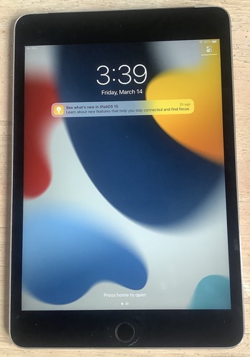 iPad Mini 4 128gb Wifi/cellular Silver - Picture 1 of 5