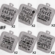 Mixed Lot of Black Teacher Themed Pot Holder Screen Prints - 12Pcs