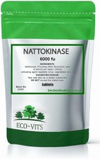 Nattokinase 6000FU High Strength Tablets - Heart & Circulatory Support - ECOVITS