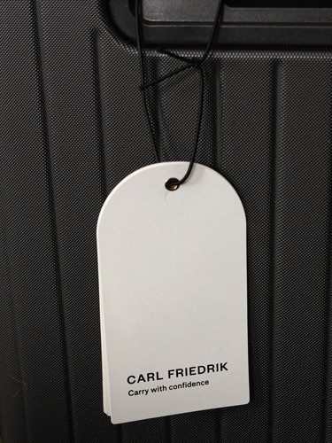 Carl Friedrik Carry on X Grey Black Cabin luggage Suitcase Travel Pocket 19375G - Picture 9 of 15