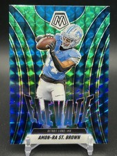 2025 Panini Mosaic - Elevate Amon-Ra St. Brown #15 Green Mosaic Prizm