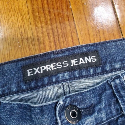 Express Jeans Blake Loose Fit Boot Cut Mens 34x30 - Picture 7 of 14