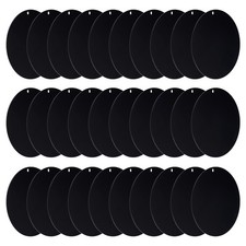 30 x Acrylic Circle Blanks 2.5Inch Round Clear Disc with Hole Black