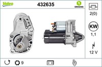 Anlasser Starter Valeo Origins - NEW O.E. Technologie 432635 FüR BMW 1100 12V