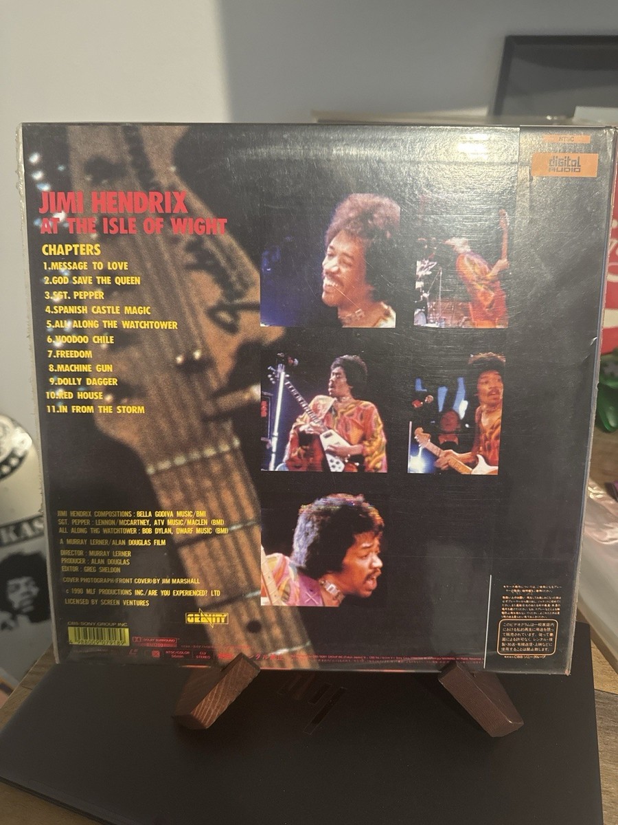 Jimi Hendrix “At The Isle of Wight” Japanese LaserDisc CSLM-791 NM
