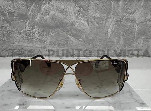 Sunglasses Cazal Legends 955 097 63 11 120 Shiny Gold Brown Brown Gradient Lens