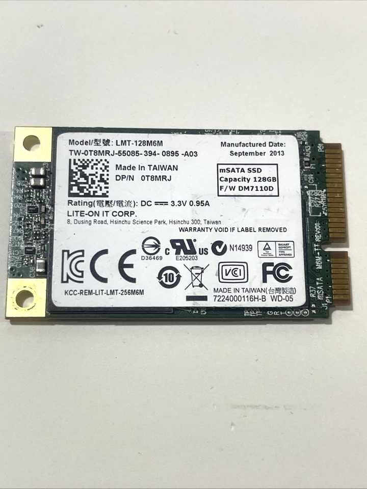 0T8MRJ Lite-On IT LMT-128M6M 128GB mSATA SSD - Image 2 of 2