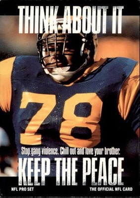 1991 NFL Pro Set Think About It Jackie Slater #378 (6025)