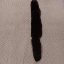 Collar made of black fox fur
