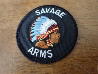 SAVAGE ARMS FIREARMS NRA RIFFLE SHOTGUN OBSOLETE shoulder PATCH BX CCC # 1