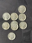 Lot Of 9-buffalo Nickle 1915-25 Indian Head-Nick A Dated