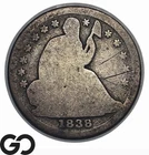 1838 Seated Liberty Half Dime
