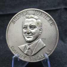 Danny Thomas Claretian Fathers Banquet Chicago Silver Jubilee LARGE Medal 50mm
