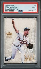 1996 FLAIR DIAMOND CUTS #6 GREG MADDUX PSA 9