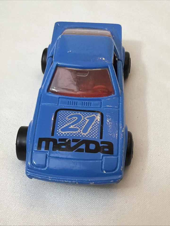 Majorette Mazda RX7 No. 257 Diecast Escala 1:56 Hecho en Francia Azul #21 Foto 2 de 4